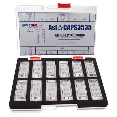 Notched Tube Assortment, <br>ASTCAPS3535